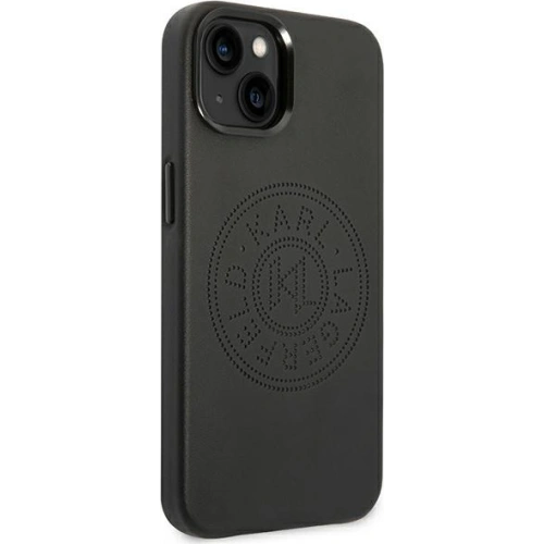 Kup Etui Karl Lagerfeld KLHCP14MFWHK Apple iPhone 14 Plus / 15 Plus kemény tok fekete/bőr perforált logó - KLD985 - {ean13} - Sklep Home Screen