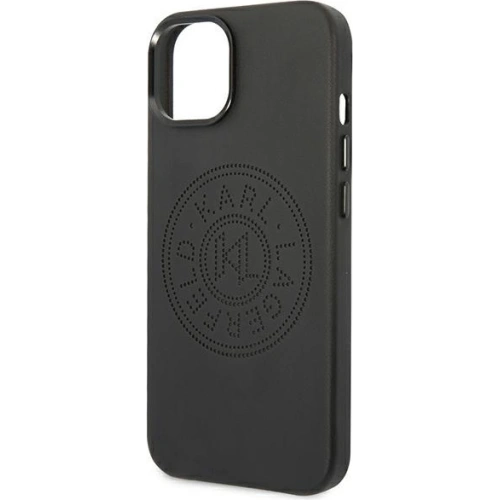 Kup Etui Karl Lagerfeld KLHCP14MFWHK Apple iPhone 14 Plus / 15 Plus kemény tok fekete/bőr perforált logó - KLD985 - {ean13} - Sklep Home Screen