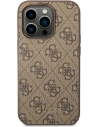 Kup Case Guess GUHCP14LG4GFBR Apple iPhone 14 Pro braun/brown Hartschale 4G Metall Gold-Logo - GUE1882 - {ean13} - Sklep Home Screen