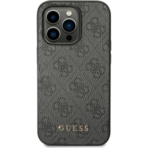 Kup Case Guess GUHCP14LG4GFGR Apple iPhone 14 Pro grau/grey Hartschale 4G Metall Gold Logo - GUE1883 - {ean13} - Sklep Home Screen