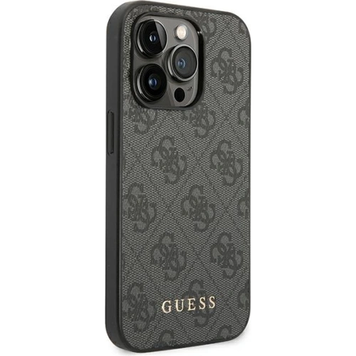 Kup Case Guess GUHCP14LG4GFGR Apple iPhone 14 Pro grau/grey Hartschale 4G Metall Gold Logo - GUE1883 - {ean13} - Sklep Home Screen