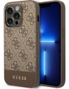 Etui Guess GUHCP14LG4GLBR Apple iPhone 14 Pro maro/brown hard case 4G Stripe Collection