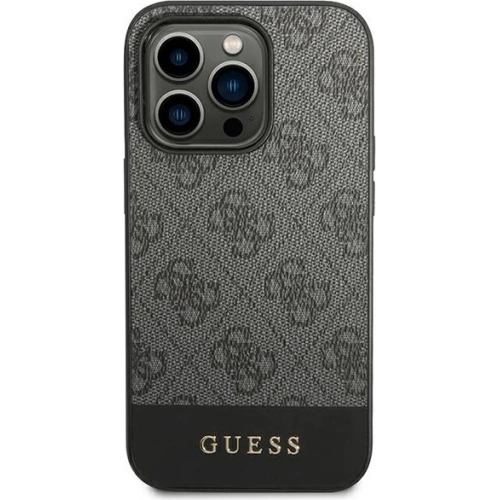 Kup Etui Guess GUHCP14LG4GLGR Apple iPhone 14 Pro šedé/grey hard case 4G Stripe Collection - GUE1886 - {ean13} - Sklep Home Screen