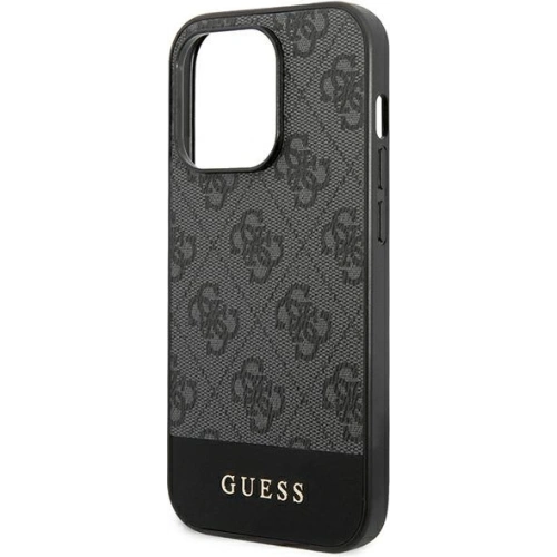 Kup Etui Guess GUHCP14LG4GLGR Apple iPhone 14 Pro šedé/grey hard case 4G Stripe Collection - GUE1886 - {ean13} - Sklep Home Screen
