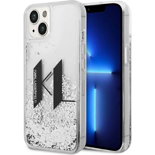 Kup Etui Karl Lagerfeld KLHCP14MLBKLCS Apple iPhone 14 Plus / 15 Plus stříbrný/silver hardcase Liquid Glitter Big KL - KLD986 - {ean13} - Sklep Home Screen