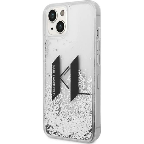 Kup Etui Karl Lagerfeld KLHCP14MLBKLCS Apple iPhone 14 Plus / 15 Plus srebrny/silver hardcase Liquid Glitter Big KL - KLD986 - {ean13} - Sklep Home Screen
