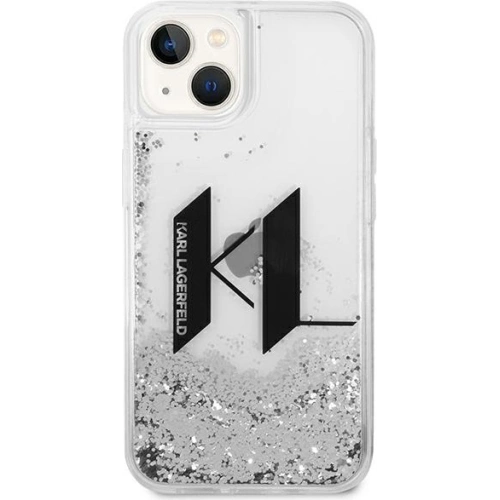 Kup Etui Karl Lagerfeld KLHCP14MLBKLCS Apple iPhone 14 Plus / 15 Plus srebrny/silver hardcase Liquid Glitter Big KL - KLD986 - {ean13} - Sklep Home Screen