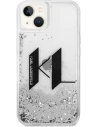 Kup Etui Karl Lagerfeld KLHCP14MLBKLCS Apple iPhone 14 Plus / 15 Plus srebrny/silver hardcase Liquid Glitter Big KL - KLD986 - {ean13} - Sklep Home Screen