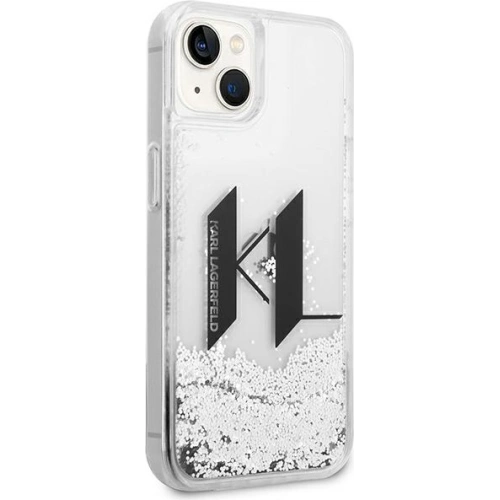 Kup Etui Karl Lagerfeld KLHCP14MLBKLCS Apple iPhone 14 Plus / 15 Plus srebrny/silver hardcase Liquid Glitter Big KL - KLD986 - {ean13} - Sklep Home Screen