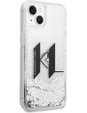 Kup Etui Karl Lagerfeld KLHCP14MLBKLCS Apple iPhone 14 Plus / 15 Plus srebrny/silver hardcase Liquid Glitter Big KL - KLD986 - {ean13} - Sklep Home Screen