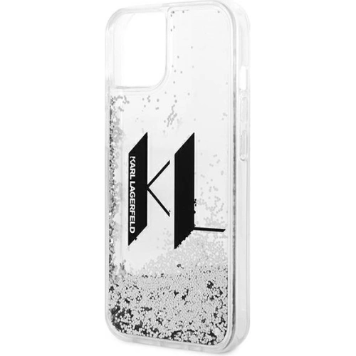 Kup Etui Karl Lagerfeld KLHCP14MLBKLCS Apple iPhone 14 Plus / 15 Plus srebrny/silver hardcase Liquid Glitter Big KL - KLD986 - {ean13} - Sklep Home Screen