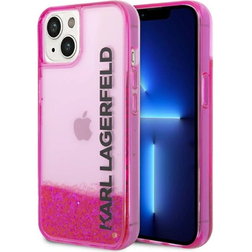 Kup Etui Karl Lagerfeld KLHCP14MLCKVF Apple iPhone 14 Plus / 15 Plus rózsaszín/pink kemény hátlap Liquid Glitter Elong - KLD987 - {ean13} - Sklep Home Screen
