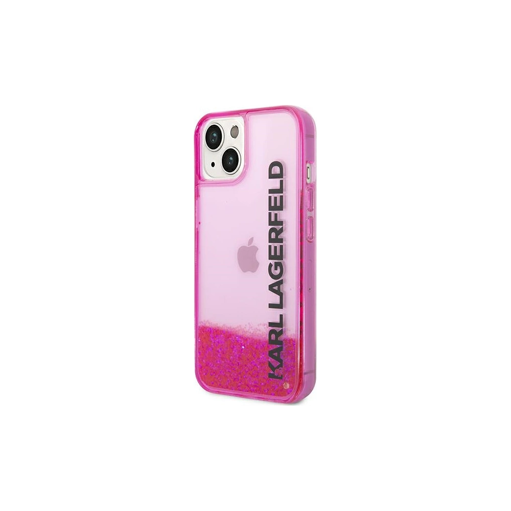 Etui Karl Lagerfeld KLHCP14MLCKVF Apple iPhone 14 Plus / 15 Plus różowy/pink hardcase Liquid Glitter Elong