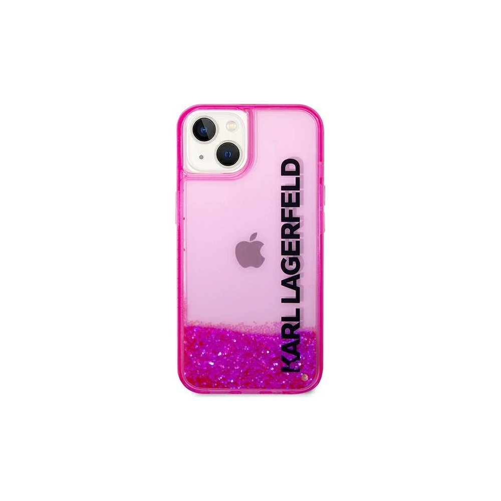 Etui Karl Lagerfeld KLHCP14MLCKVF Apple iPhone 14 Plus / 15 Plus różowy/pink hardcase Liquid Glitter Elong