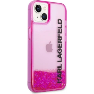 Etui Karl Lagerfeld KLHCP14MLCKVF Apple iPhone 14 Plus / 15 Plus różowy/pink hardcase Liquid Glitter Elong