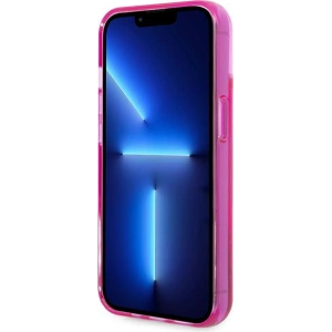 Etui Karl Lagerfeld KLHCP14MLCKVF Apple iPhone 14 Plus / 15 Plus różowy/pink hardcase Liquid Glitter Elong