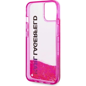 Etui Karl Lagerfeld KLHCP14MLCKVF Apple iPhone 14 Plus / 15 Plus różowy/pink hardcase Liquid Glitter Elong