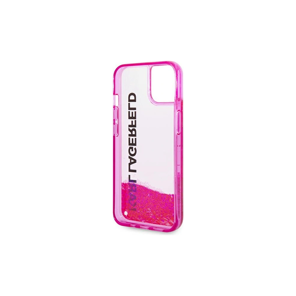 Etui Karl Lagerfeld KLHCP14MLCKVF Apple iPhone 14 Plus / 15 Plus różowy/pink hardcase Liquid Glitter Elong