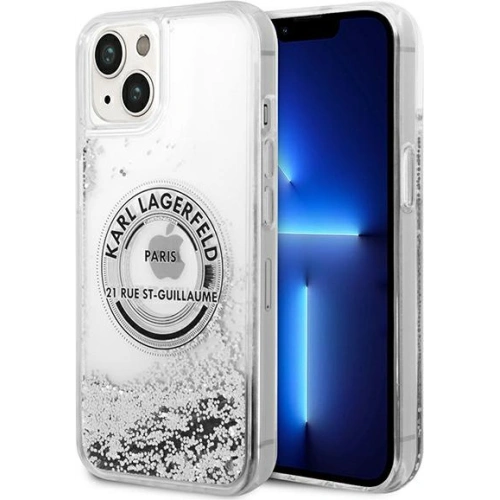 Buy Karl Lagerfeld KLHCP14MLCRSGRS Apple iPhone 14 Plus / 15 Plus silver hardcase Liquid Glitter RSG - KLD988 - {ean13} - Home Screen Store Europe