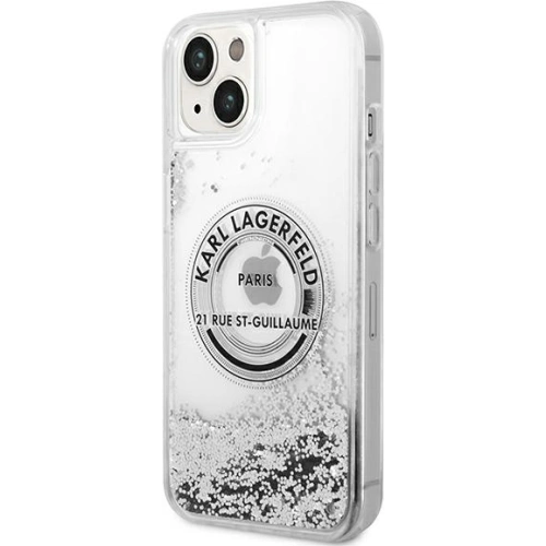Kup Etui Karl Lagerfeld KLHCP14MLCRSGRS Apple iPhone 14 Plus / 15 Plus srebrny/silver hardcase Liquid Glitter RSG - KLD988 - {ean13} - Sklep Home Screen