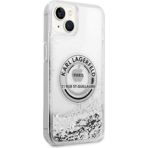 Kup Etui Karl Lagerfeld KLHCP14MLCRSGRS Apple iPhone 14 Plus / 15 Plus srebrny/silver hardcase Liquid Glitter RSG - KLD988 - {ean13} - Sklep Home Screen