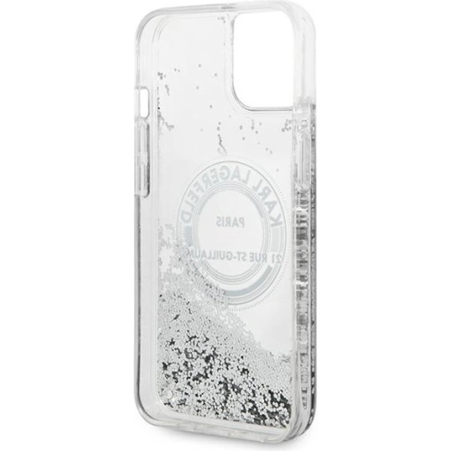Kup Etui Karl Lagerfeld KLHCP14MLCRSGRS Apple iPhone 14 Plus / 15 Plus srebrny/silver hardcase Liquid Glitter RSG - KLD988 - {ean13} - Sklep Home Screen