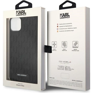 Etui Karl Lagerfeld KLHCP14MRUPKLPK Apple iPhone 14 Plus / 15 Plus hardcase czarny/black 3D Monogram