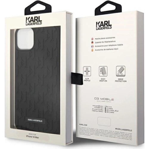 Buy Karl Lagerfeld KLHCP14MRUPKLPK Apple iPhone 14 Plus / 15 Plus hardcase black 3D Monogram - KLD989 - {ean13} - Home Screen Store Europe