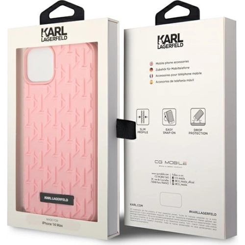 Kup Etui Karl Lagerfeld KLHCP14MRUPKLPP Apple iPhone 14 Plus / 15 Plus hardcase růžová/pink 3D Monogram - KLD990 - {ean13} - Sklep Home Screen