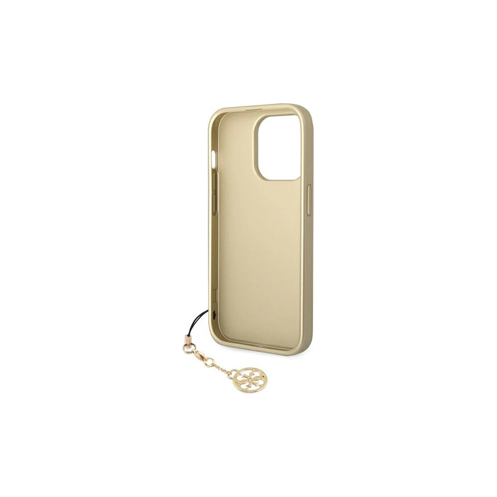 Etui Guess GUHCP14LGF4GBR Apple iPhone 14 Pro brązowy/brown hardcase 4G Charms Collection