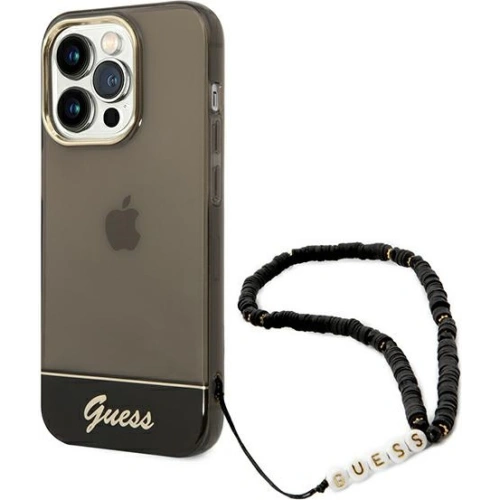 Kup Etui Guess GUHCP14LHGCOHK Apple iPhone 14 Pro černý/black hardcase Translucent Pearl Strap - GUE1890 - {ean13} - Sklep Home Screen