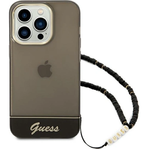 Kup Etui Guess GUHCP14LHGCOHK Apple iPhone 14 Pro černý/black hardcase Translucent Pearl Strap - GUE1890 - {ean13} - Sklep Home Screen