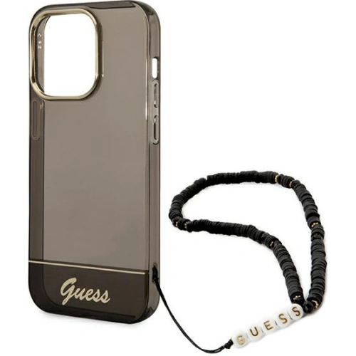 Kup Etui Guess GUHCP14LHGCOHK Apple iPhone 14 Pro černý/black hardcase Translucent Pearl Strap - GUE1890 - {ean13} - Sklep Home Screen