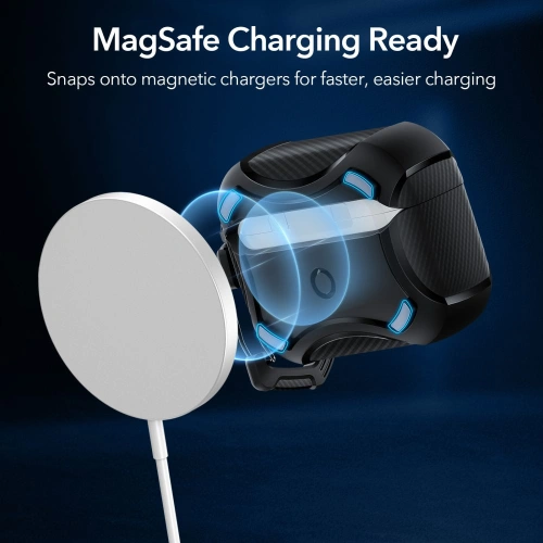Kup Etui ESR Cyber Armor Halolock MagSafe Apple AirPods 2 Pro/1 Pro Fekete - ESR541 - {ean13} - Sklep Home Screen