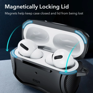Kup Etui ESR Cyber Armor Halolock MagSafe Apple AirPods 2 Pro/1 Pro Negru - ESR541 - {ean13} - Sklep Home Screen