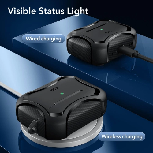 Kup Etui ESR Cyber Armor Halolock MagSafe Apple AirPods 2 Pro/1 Pro Fekete - ESR541 - {ean13} - Sklep Home Screen