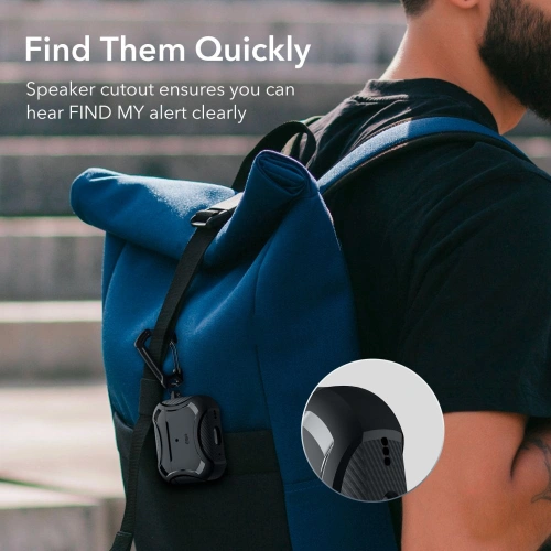 Kup Etui ESR Cyber Armor Halolock MagSafe Apple AirPods 2 Pro/1 Pro Černá - ESR541 - {ean13} - Sklep Home Screen