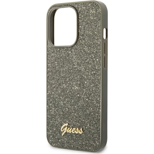 Kup Etui Guess GUHCP14LHGGSHN Apple iPhone 14 Pro zelený/green hard case Glitter Script - GUE1893 - {ean13} - Sklep Home Screen