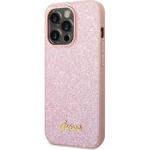 Kup Etui Guess GUHCP14LHGGSHP Apple iPhone 14 Pro růžový/pink tvrdý obal Glitter Script - GUE1894 - {ean13} - Sklep Home Screen