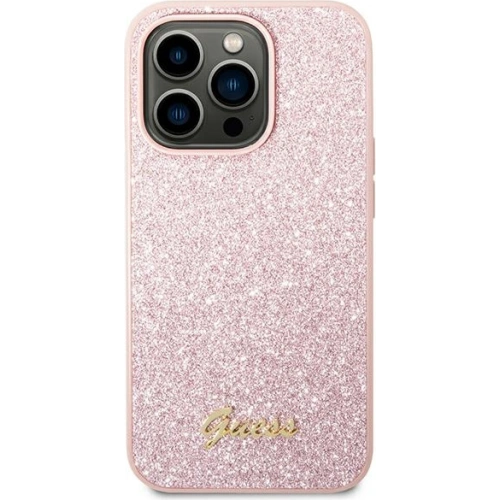Kup Etui Guess GUHCP14LHGGSHP Apple iPhone 14 Pro růžový/pink tvrdý obal Glitter Script - GUE1894 - {ean13} - Sklep Home Screen