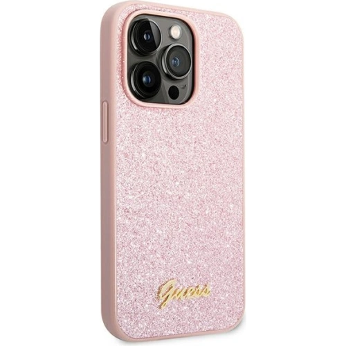 Kup Etui Guess GUHCP14LHGGSHP Apple iPhone 14 Pro růžový/pink tvrdý obal Glitter Script - GUE1894 - {ean13} - Sklep Home Screen