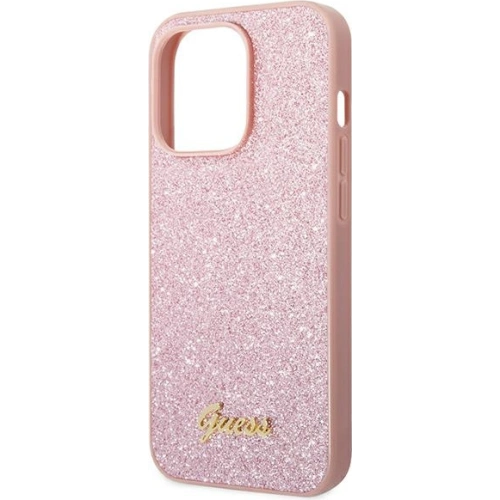 Kup Etui Guess GUHCP14LHGGSHP Apple iPhone 14 Pro růžový/pink tvrdý obal Glitter Script - GUE1894 - {ean13} - Sklep Home Screen