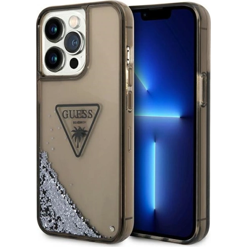 Kup Etui Guess GUHCP14LLFCTPK Apple iPhone 14 Pro černý/black hardcase Liquid Glitter Palm Collection - GUE1895 - {ean13} - Sklep Home Screen