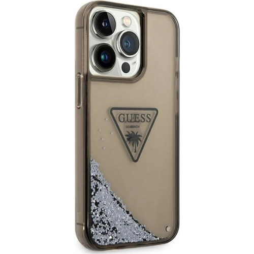 Kup Case Guess GUHCP14LLFCTPK Apple iPhone 14 Pro schwarz/black hardcase Liquid Glitter Palm Collection - GUE1895 - {ean13} - Sklep Home Screen