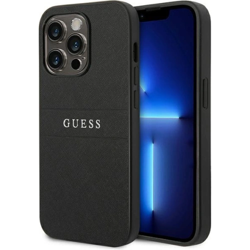 Kup Etui Guess GUHCP14LPSASBBK Apple iPhone 14 Pro černý/black Saffiano Strap - GUE1896 - {ean13} - Sklep Home Screen