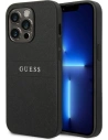 Etui Guess GUHCP14LPSASBBK Apple iPhone 14 Pro fekete/black Saffiano Strap