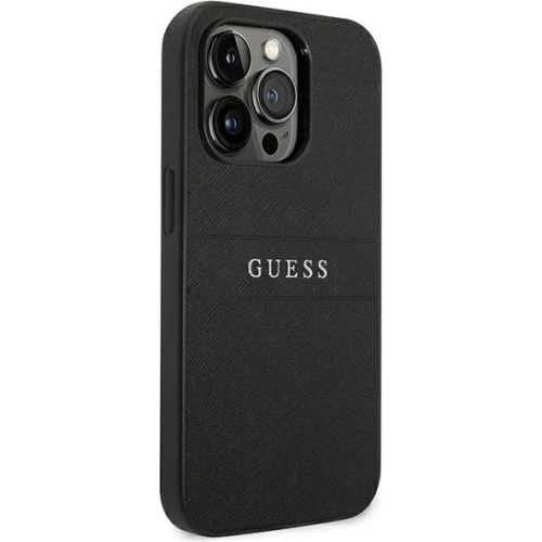 Kup Etui Guess GUHCP14LPSASBBK Apple iPhone 14 Pro černý/black Saffiano Strap - GUE1896 - {ean13} - Sklep Home Screen
