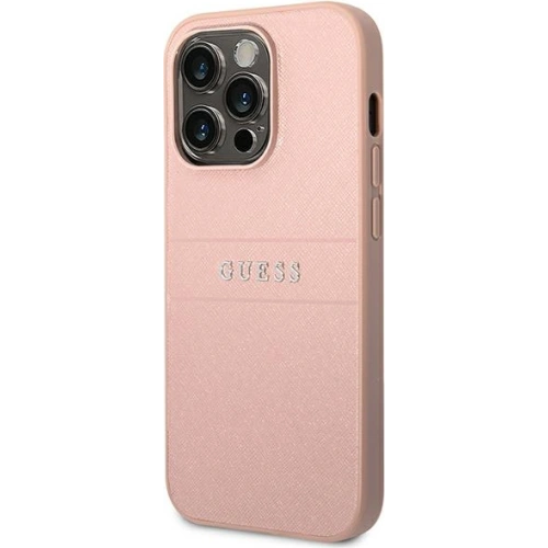 Kup Etui Guess GUHCP14LPSASBPI Apple iPhone 14 Pro růžový/pink Saffiano Strap - GUE1897 - {ean13} - Sklep Home Screen