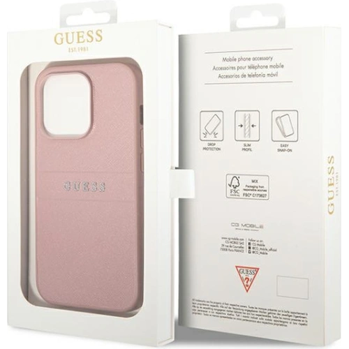 Kup Etui Guess GUHCP14LPSASBPI Apple iPhone 14 Pro rózsaszín/pink Saffiano pánt - GUE1897 - {ean13} - Sklep Home Screen