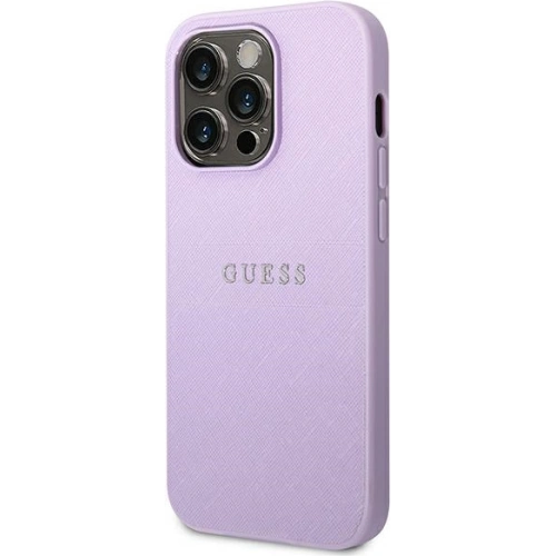 Kup Etui Guess GUHCP14LPSASBPU Apple iPhone 14 Pro fialové/purple Saffiano Strap - GUE1898 - {ean13} - Sklep Home Screen